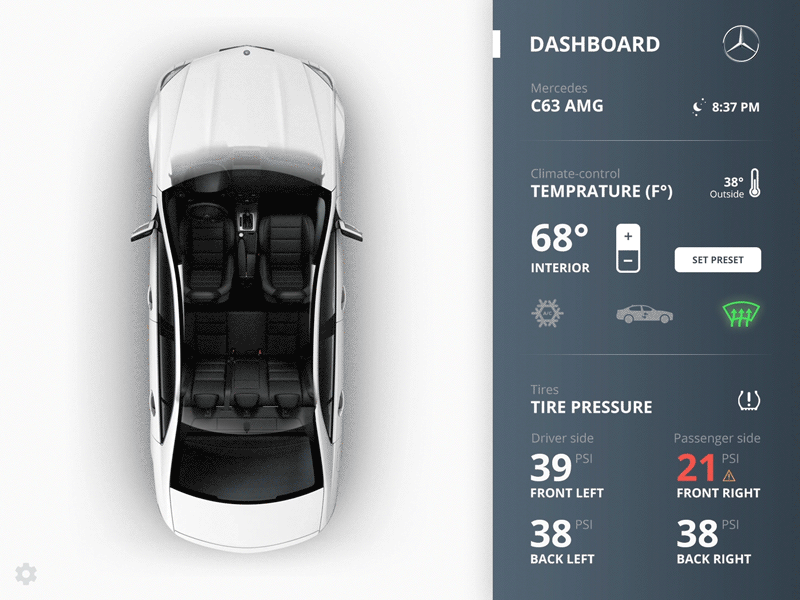 UI/UX for Car Software