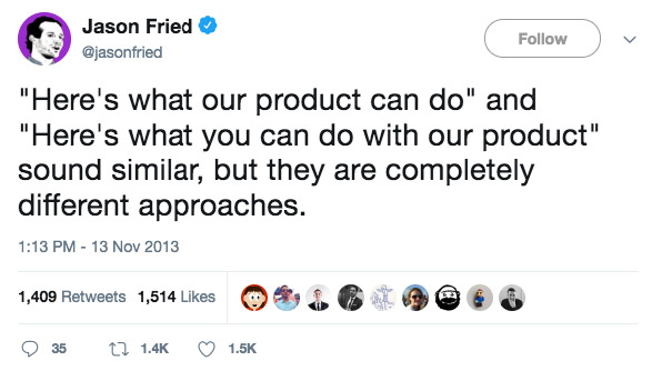 Jason Fried Twitter quote