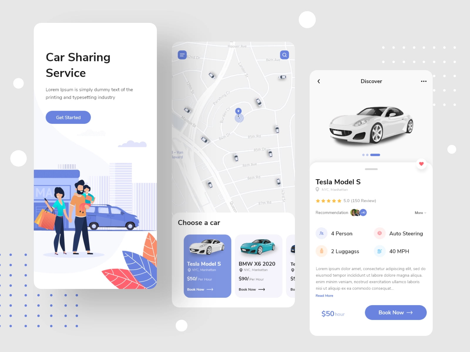 Car sharing mobile application