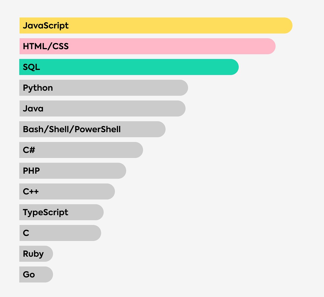 Software development languages & frameworks