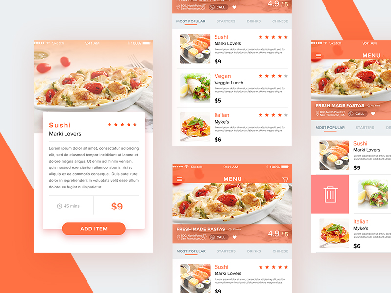 Food App Menu