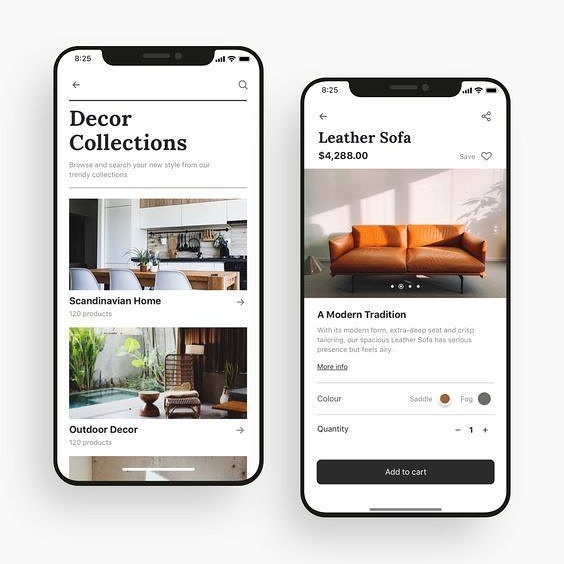 Furniture marketplace app concept