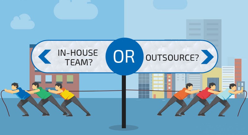 In-house team vs outsourcing