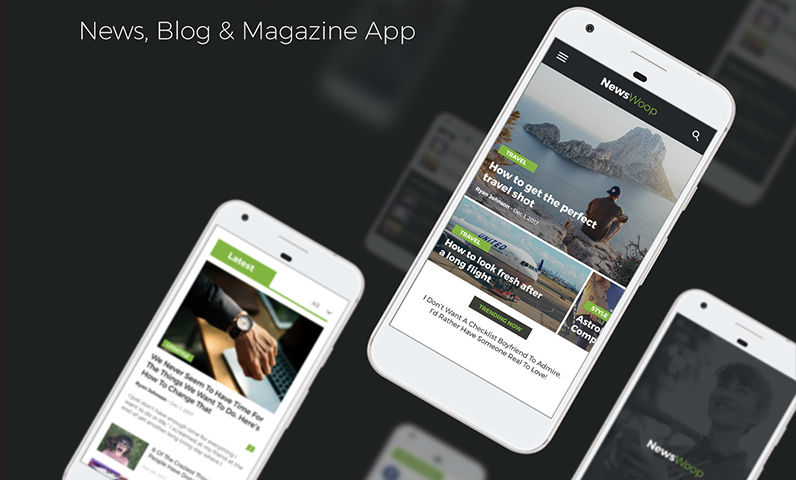 Newspaper, blog and magazine app