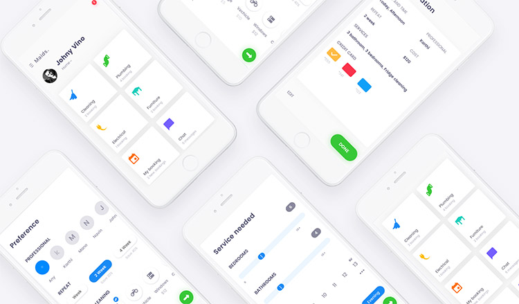 UI/UX design for mobile app