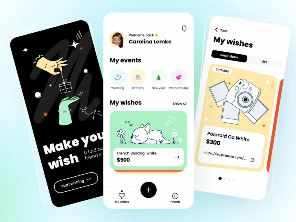 WishList mobile app idea