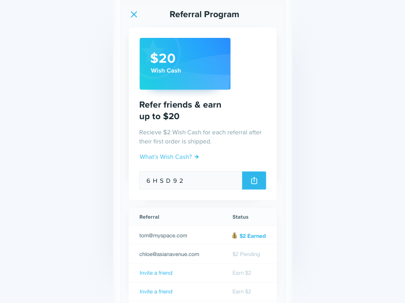 Referral Program in Loyalty Application